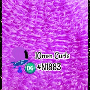 DG Curly Nylon Amethyst N1883 10mm 1oz/28g 36in/92cm Doll Hair