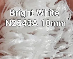 DG Curly Nylon Bright White N2543A 20mm 1oz/28g 36in/92cm Doll Hair