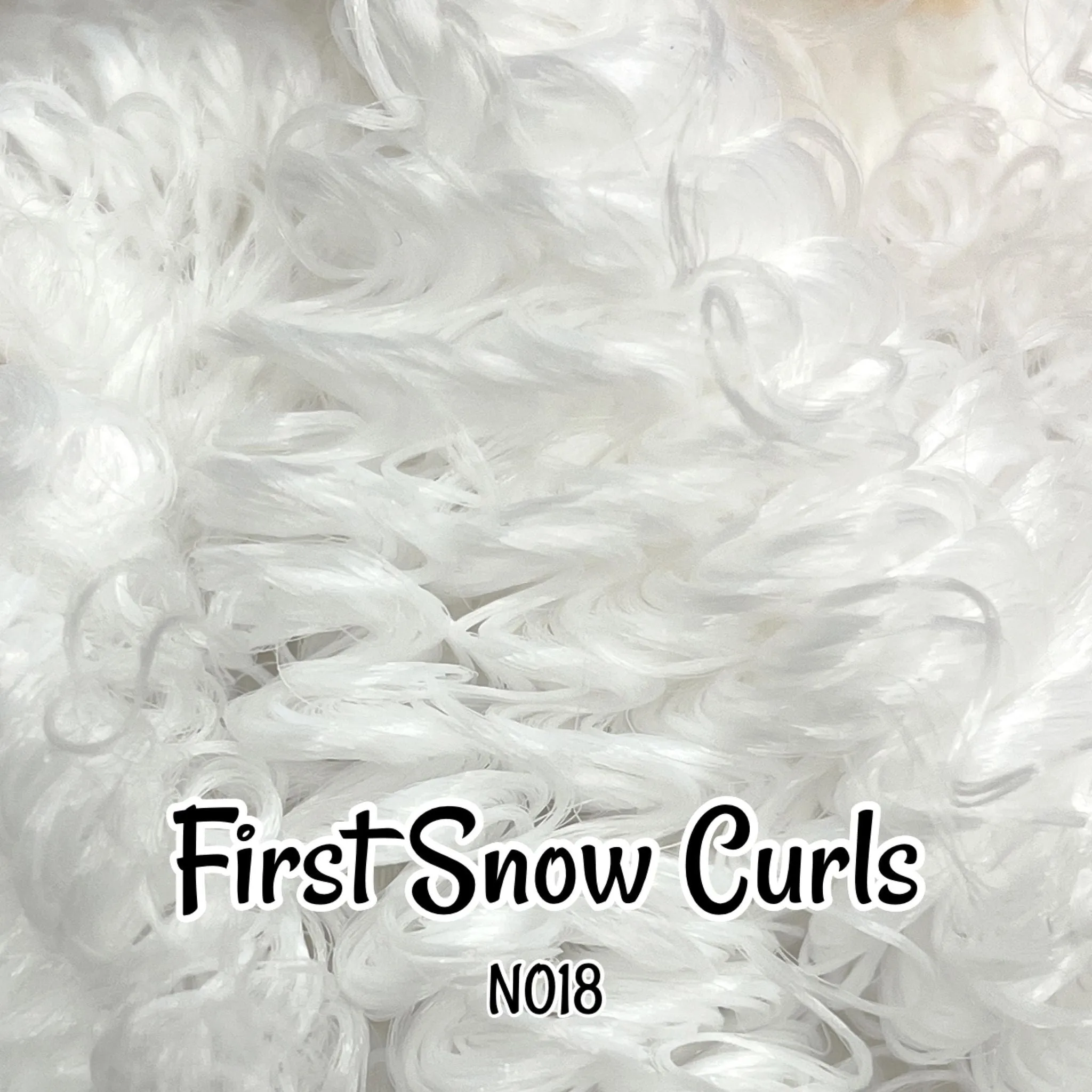 DG Curly Nylon First Snow N018 1oz/28g 36in/92cm white Doll Hair