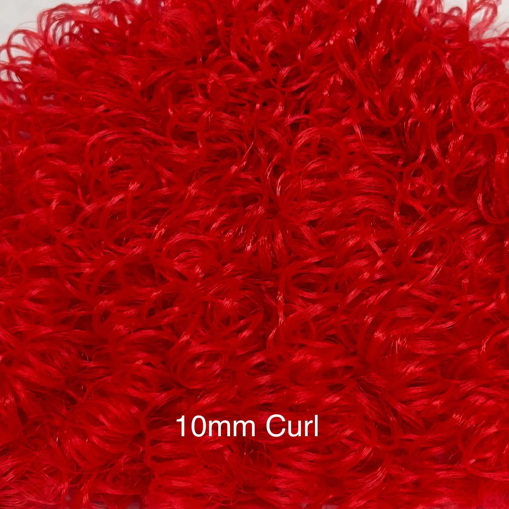DG Curly Nylon Flamenco Red 10mm JN4101 1oz/28g 36in/92cm Doll Hair