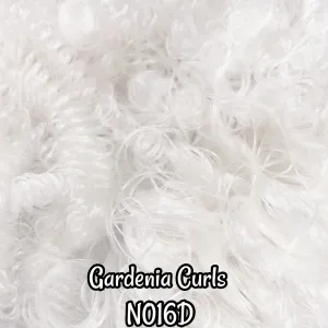 DG Curly Nylon Gardenia 20mm N016DM 1oz/28g 36in/92cm white Doll Hair