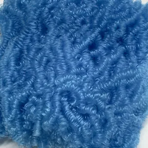 DG Curly Nylon Howlite Blue 2Tone Blend NH3153 3mm 1oz/28g 36in/92cm blue Doll Hair