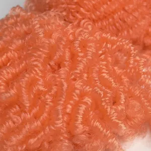 DG Curly Nylon Papaya N3070 3mm 1oz/28g 36in/92cm orange Doll Hair