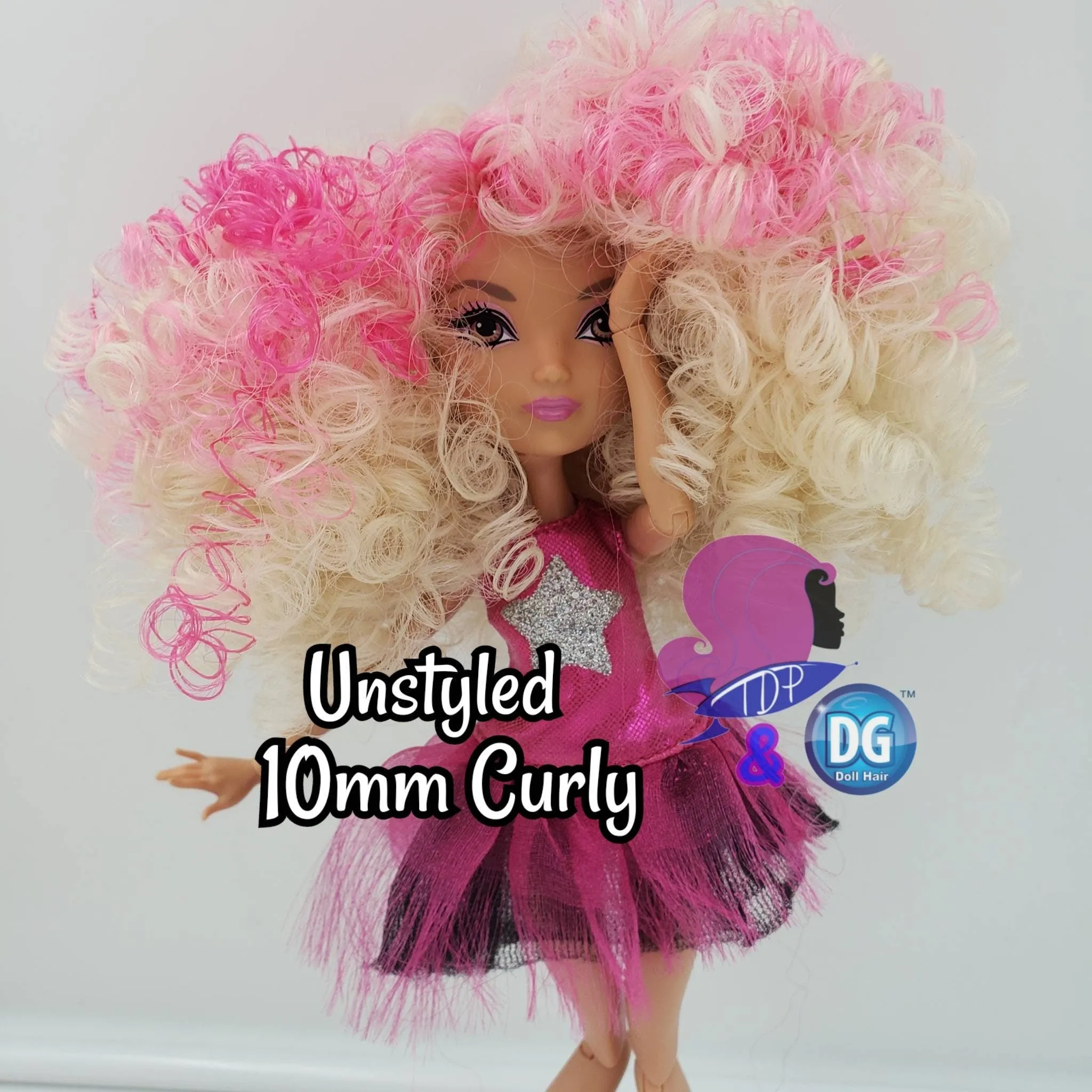 DG Curly Nylon Red Ginger NF186  1oz/28g 36in/92cm Doll Hair