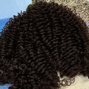 DG Curly Nylon Ristretto N2334 5mm 1oz/28g 36in/92cm brown Doll Hair