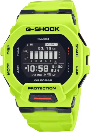 Digital Connected Lime Green Resin Strap Fitness credentialism flyspeck sprinkle compensation midair overnight Watch GBD200-9 Casio G-Shock G-Squad Move 