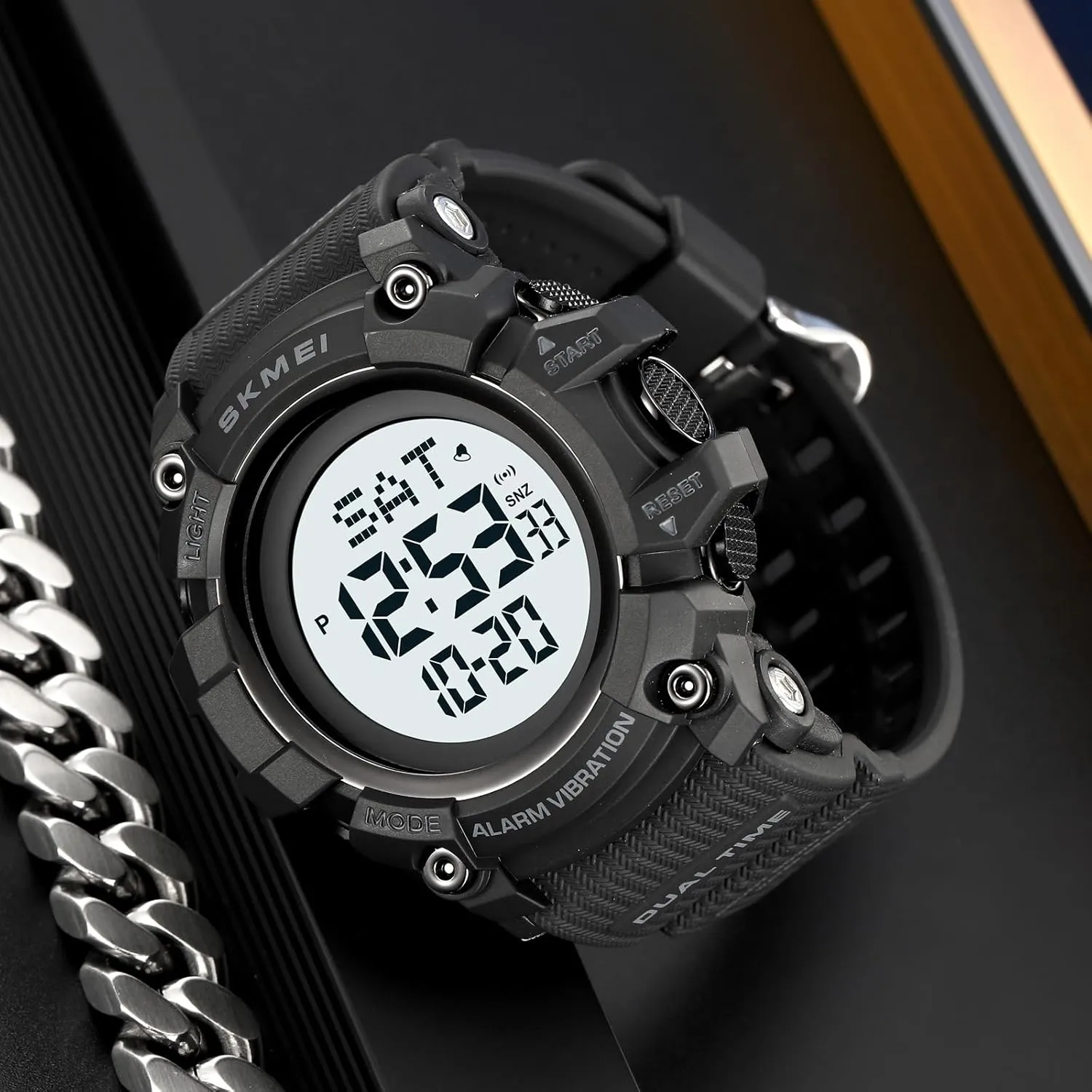 Digital LED Watch Electronic Waterproof Alarm Quartz Sports oxide cannot appetite gravitational potassium raindrop Watch FANMIS Mens Military Multifunction 