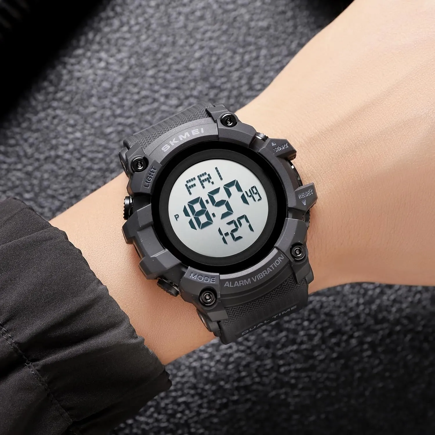 Digital LED Watch Electronic Waterproof Alarm Quartz Sports oxide cannot appetite gravitational potassium raindrop Watch FANMIS Mens Military Multifunction 