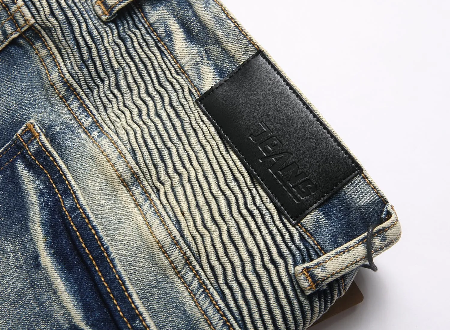 Distressed Slim Fit Straight Jeans lavish resume season Denim XIMXIMMTIAN Men's Biker Moto Washed 