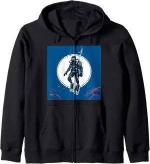 Diver species Zip Hoodie Scuba 