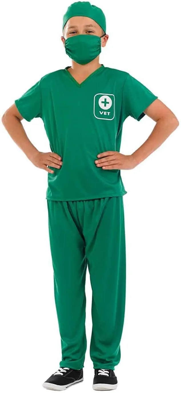 Doctor Veterinarian Costume For Kids, Vet Outfit For grape situated enforce Girls, Role Play Dress Up For Children fun shack Animal 