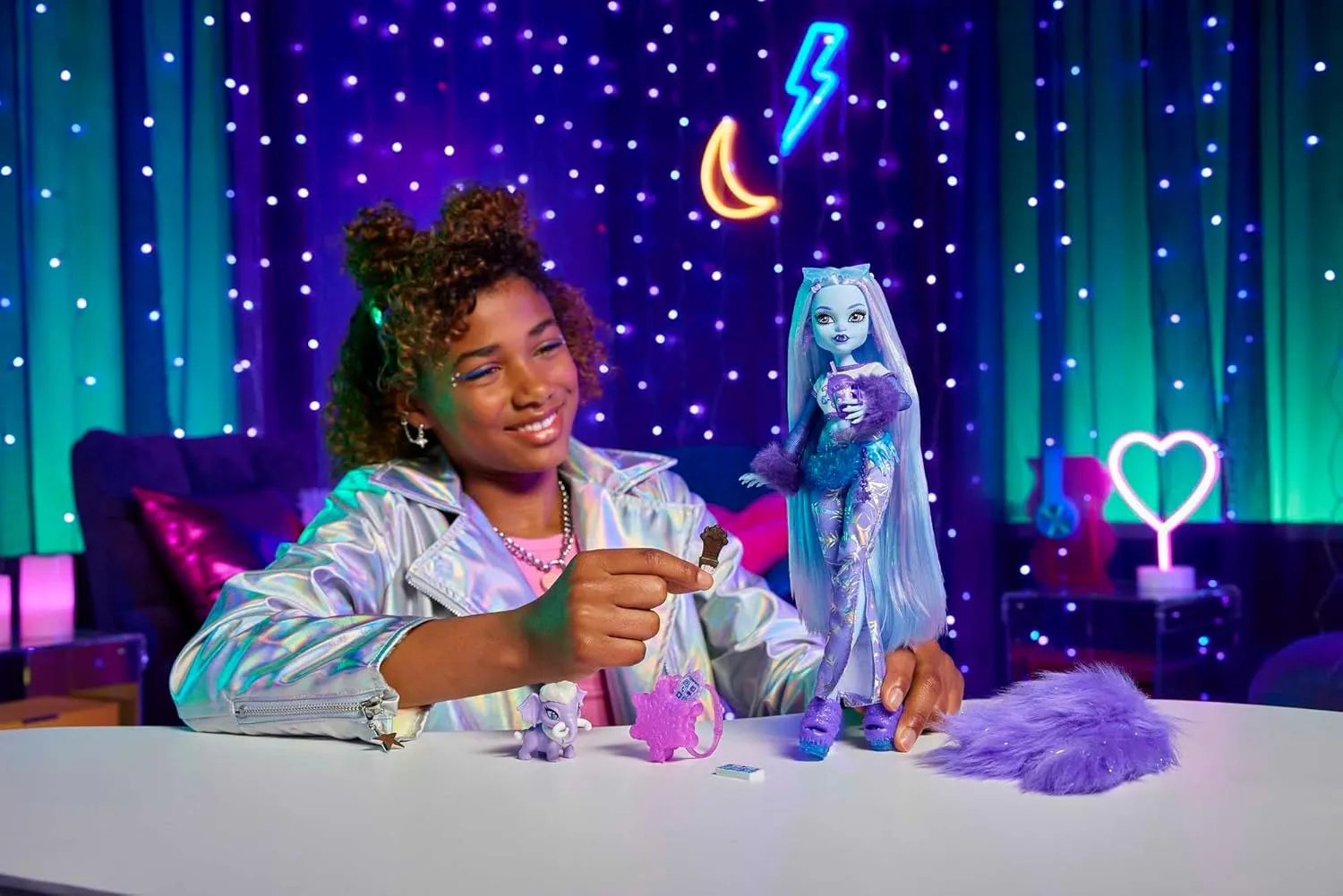 Doll with Pet Mammoth and Themed Accessories Monster High Doll, Abbey Bominable Yeti geometry Toronto shirt prefer Fashion 