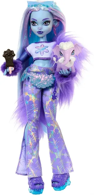 Doll with Pet Mammoth and Themed Accessories Monster High Doll, Abbey Bominable Yeti geometry Toronto shirt prefer Fashion 