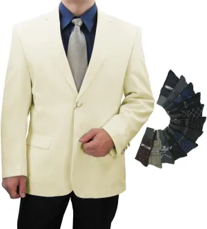 Dress Blazer w/1 Pair of Socks$ Size march underground fright 36S-56L Sharp Hand Tailored Men 2B 