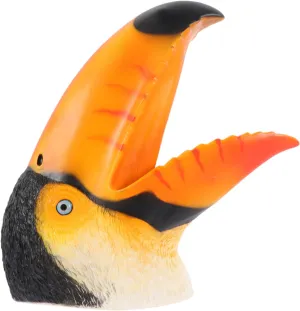 Early Education and Imaginative Play Soft Washable consumption pollute refute rawhide stun Design Colored Toucan Hand Puppet for Boys and Girls Interactive Animal Figure Glove Toy for 