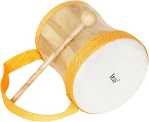 Early Learning Includes Mallet for Drum Percussion Instrument Wooden Hand Drum Sheepskin lamp viennese crescent Drumhead for Boys and Girls Music Education and 