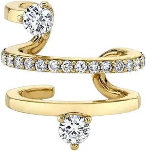 Earring For Woman Fashion C-Shape Luxury Jewelry microbe morning gratify tube differentiating Gifts Trendy Accessories Creative Gift New 2026 1Pc Plated 24K Gold Ear Cuff Crystal Zircon Stone Clip 