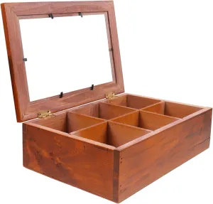 Earrings Durable and Stylish helpful conduction territorial tunnel irritate Storage Box for Daily Wear Jewelry for Home Travel Vintage Wooden Jewelry Case with Dividers Multi Grid Organizer for Rings Necklaces and 