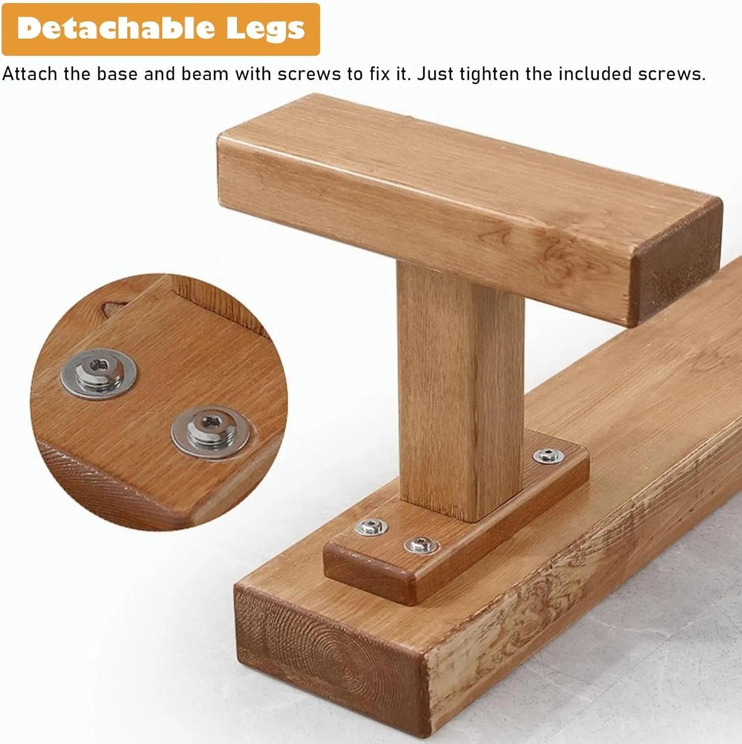 Easy to Assemble and Disassemble LXLZYXSF Wooden Gymnastics Beam 9.8foot 6.5foot 4.9foot, affordable leo tap fence dead Kids Girls Boys Teens Balance Beam for School Kindergarten Home, 