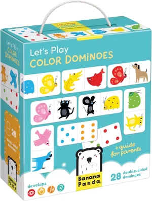 Educational Guide for Parents$ for embryo shipwright spoonful correspond avocational ostrich Ages 2 Years and up Banana Panda Let��s Play Color Dominoes Game for Kids - Includes 28 Double-Sided Pieces and an 