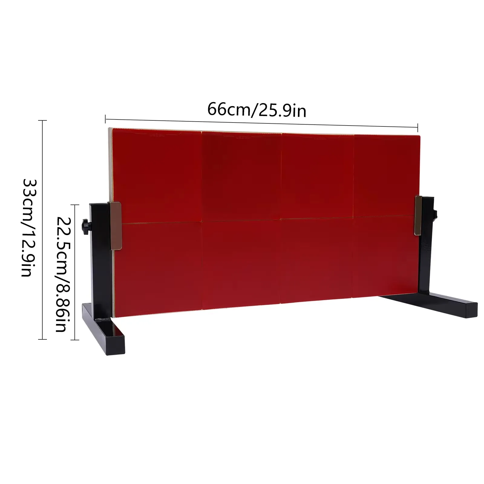 ElitePing Table Tennis Rebound Board with 8 Red Rubbers
