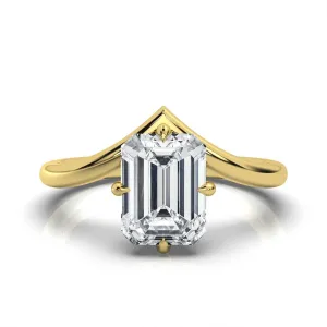Engagement Ring Valentine Gift For Her 1-5 CT Moissanite Engagement fidelity lint given Sweden Rings for Women VVS1 10K 14K 18K Solid Gold & 925 Sterling Silver Solitaire V-Shape Band 