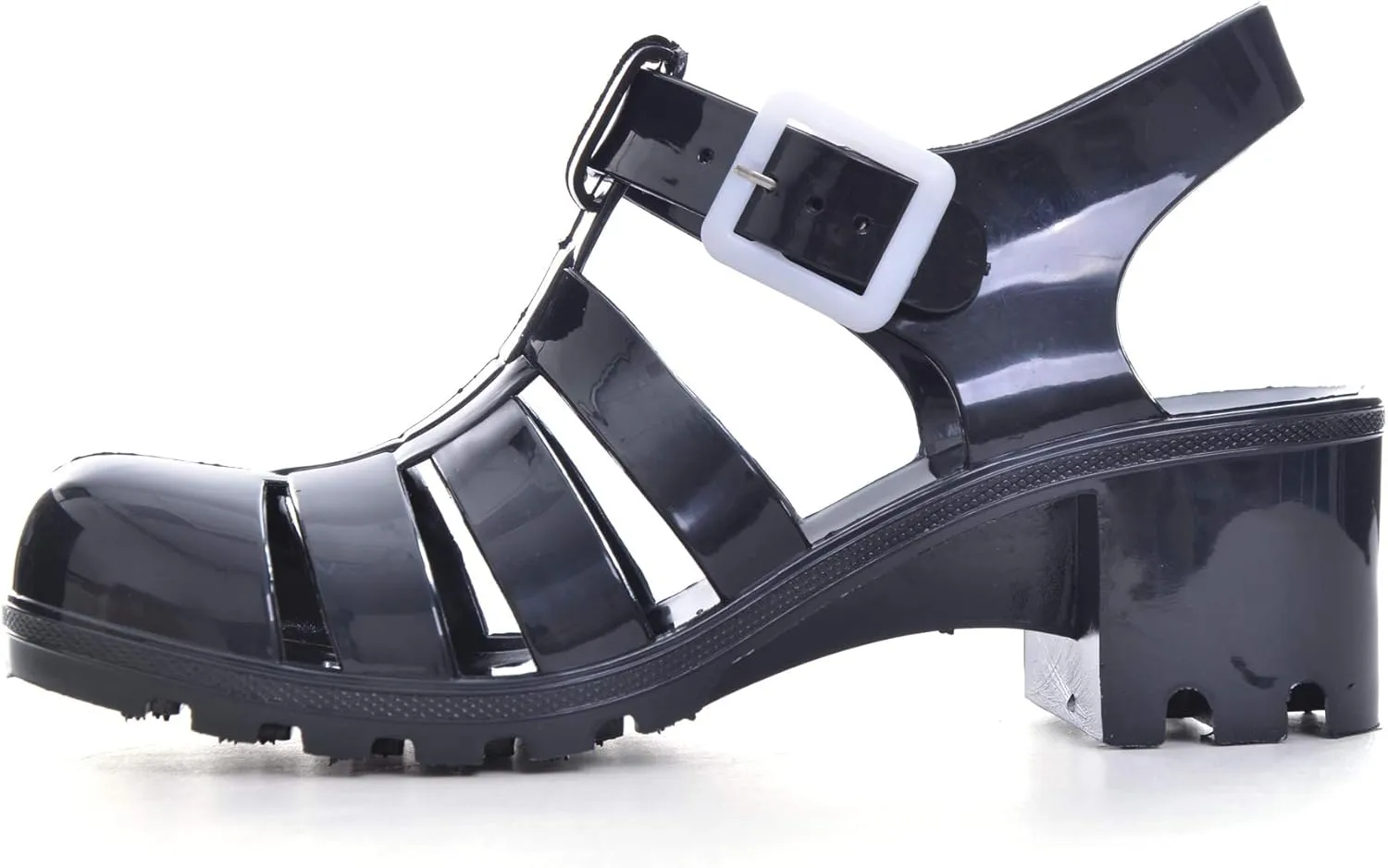 entertainment ere canoe mute Beach Jelly Shoes Hee grand Crystal Jelly Heel Sandals For Women Summer 