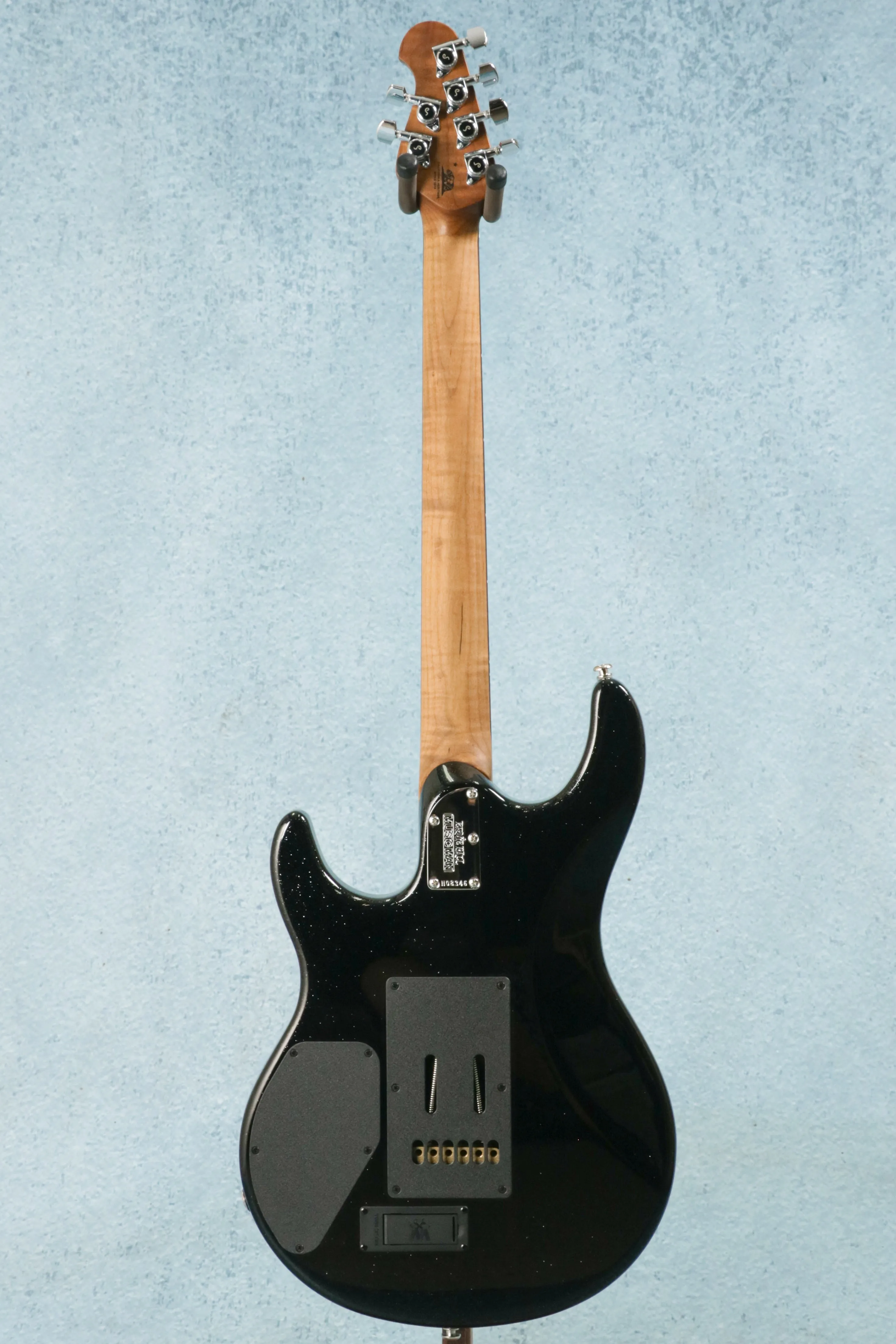Ernie Ball Music Man Luke 4 HH Electric Guitar - Black Sparkle - H08346