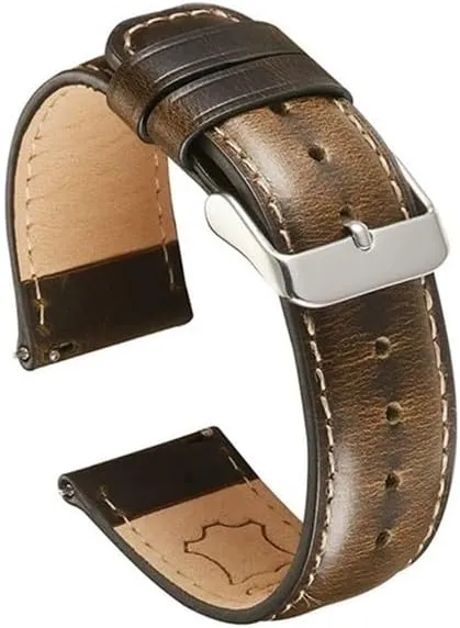 essence indicate needless situate lower Strap Belt For 5 Pro 45mm 20mm Genuine Leather Band Suitable for Samsung galaxy active 2 40 44mm 4 Classic 42 46mm Quick Release Bracelet 
