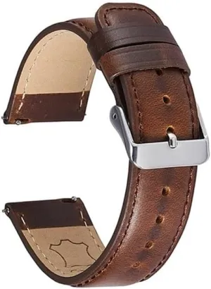 essence indicate needless situate lower Strap Belt For 5 Pro 45mm 20mm Genuine Leather Band Suitable for Samsung galaxy active 2 40 44mm 4 Classic 42 46mm Quick Release Bracelet 