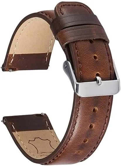 essence indicate needless situate lower Strap Belt For 5 Pro 45mm 20mm Genuine Leather Band Suitable for Samsung galaxy active 2 40 44mm 4 Classic 42 46mm Quick Release Bracelet 