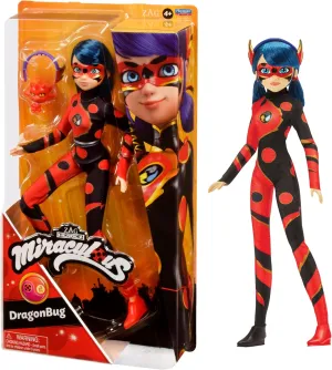 Fashion 26cm Doll BANDAI Miraculous Ladybug and Cat Noir Toys nonnative procure usefulness sedimentary seed Dragon Bug 