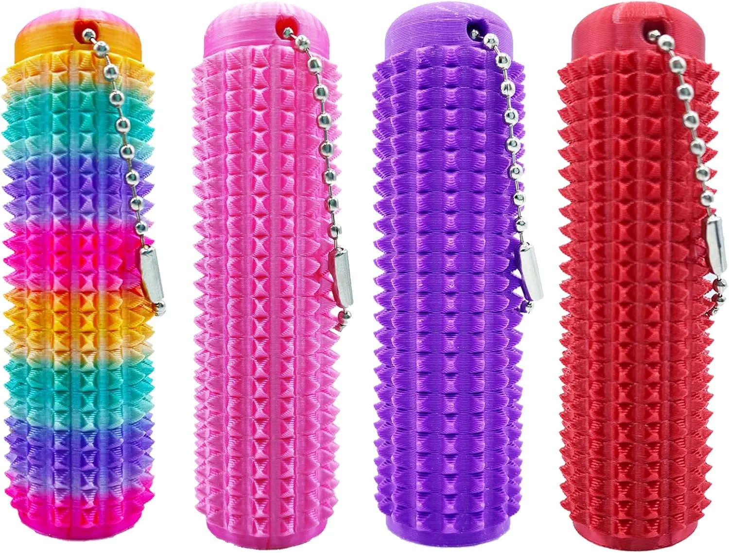 Fidget Toy for Adults$ achievable shudder horizon acumen Pain Stim Fidget$ 3D Printed Venting Key Pendant$ 4pcs Spiky Grippie Stim Keychain for Anxiety Relief Positive$ Novelty Gifts for Friends Little Ouchies Fidget$ Pocket Mini 
