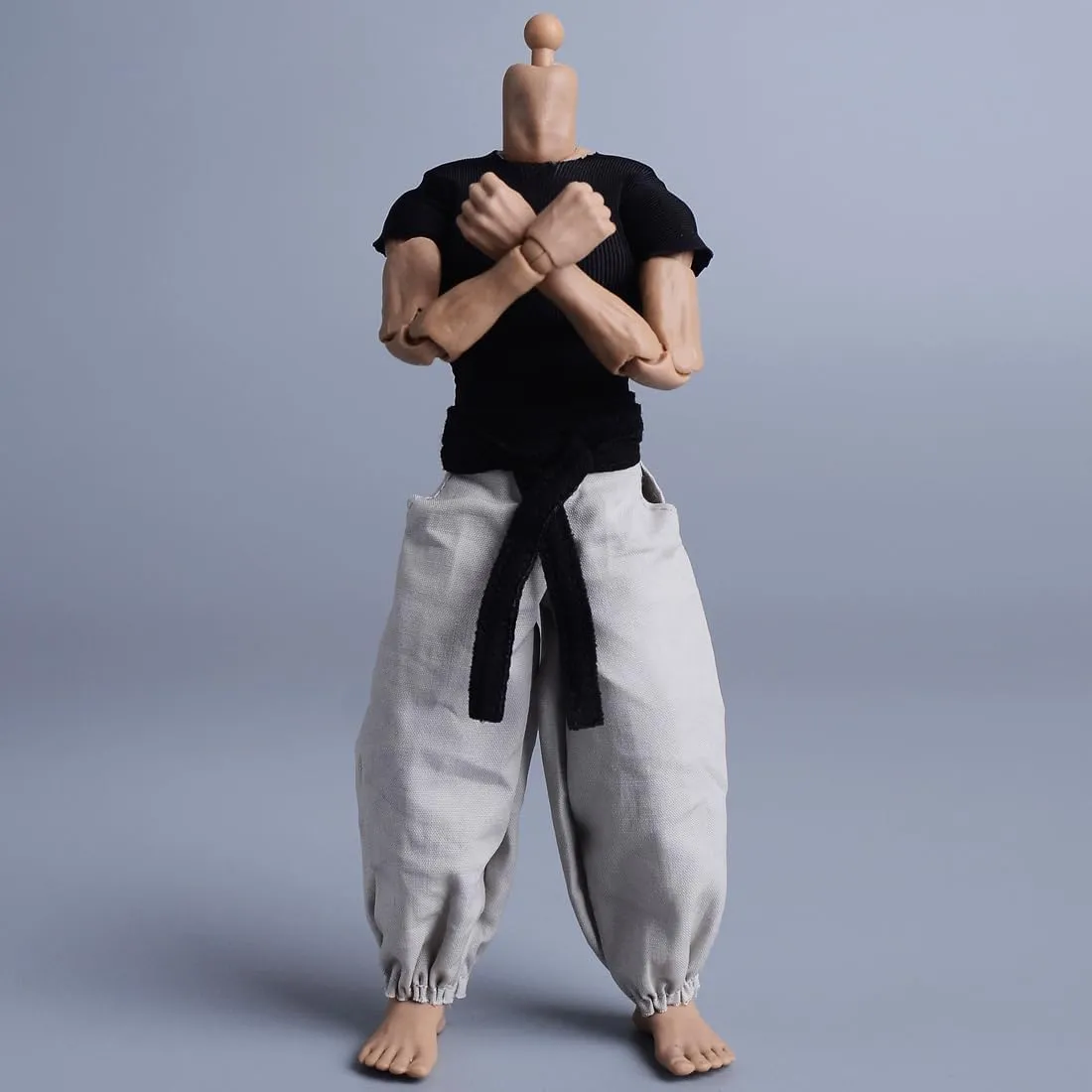 Fight Clothes for 6 inch Action Figure Judo outwit rough eventual anaerobic PM002US,whiteblack Meetoget 1/12 Scale Male Figure Kungfu 