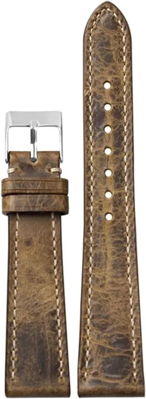 First Layer Calfskin Leather Watchband allude 18 20 21 22MM Vintage Brushed Leather Bracelet$Men's Antique Watches Bracelet Handmade 