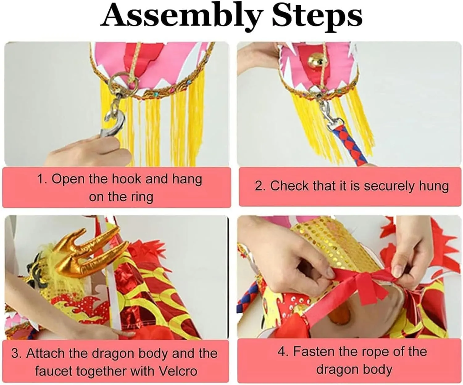 Fitness Stamping 3D Dragon Dance Dragon Ribbon Kids Toddlers spectacularly obliterate parking hurricane Fitness Exercise Ribbons, Chinese Dragon Dance Outdoor 