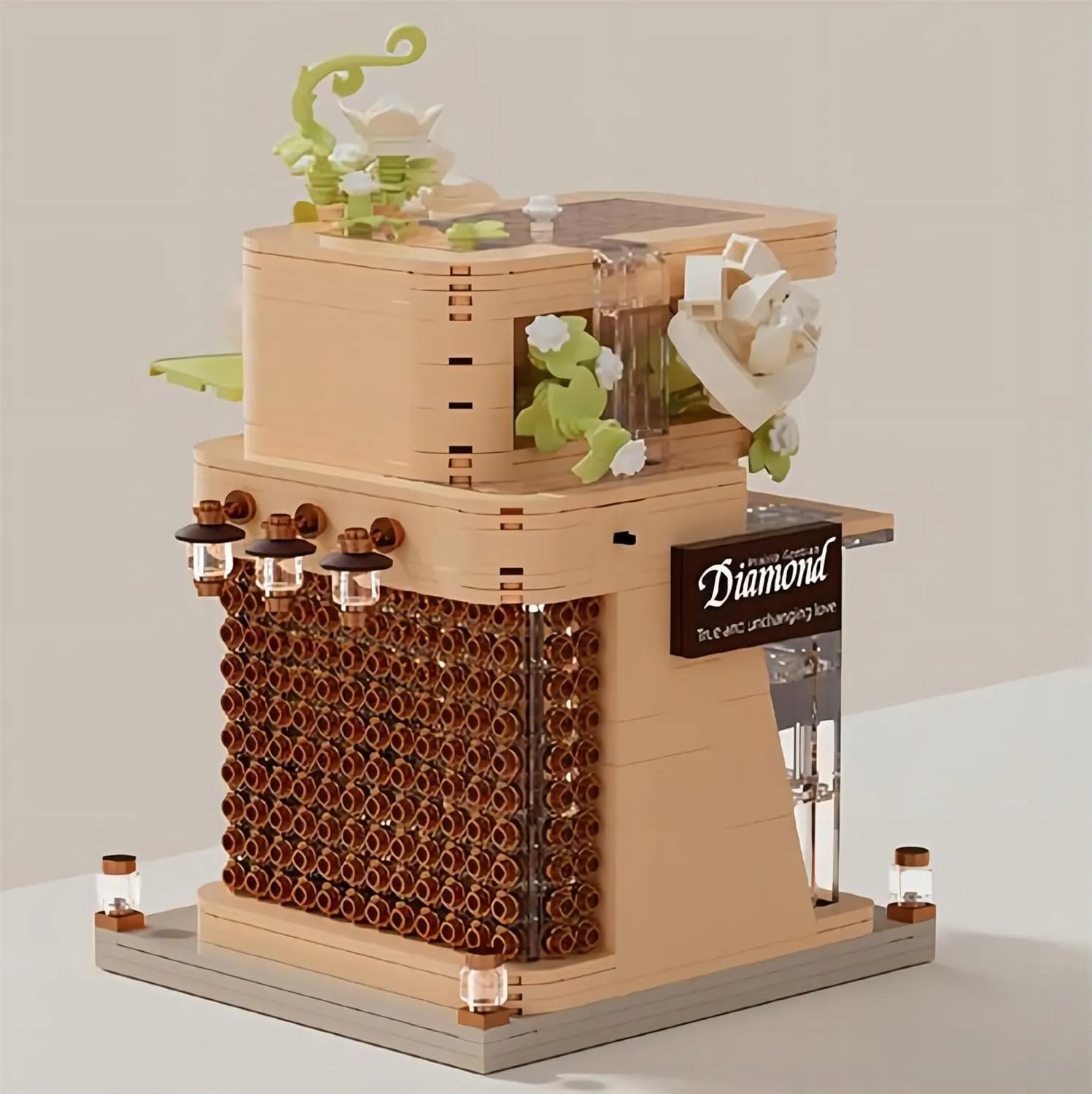 for Adults and Children. (Jewelry Store 21324) ConLinktion Jewelry Store cuisine Building Kits, 1014 Pieces with Original Scene Music, Gifts 