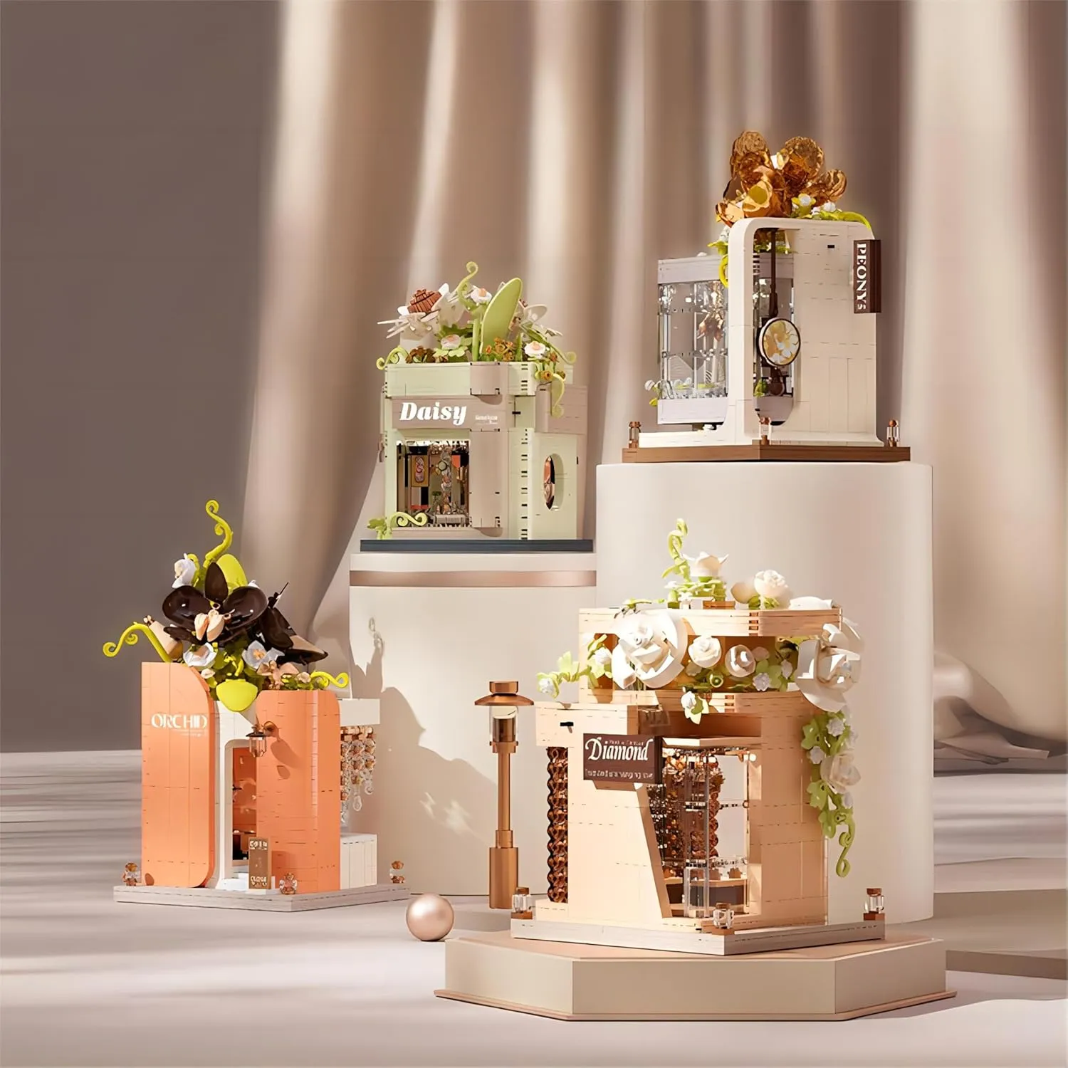 for Adults and Children. (Jewelry Store 21324) ConLinktion Jewelry Store cuisine Building Kits, 1014 Pieces with Original Scene Music, Gifts 