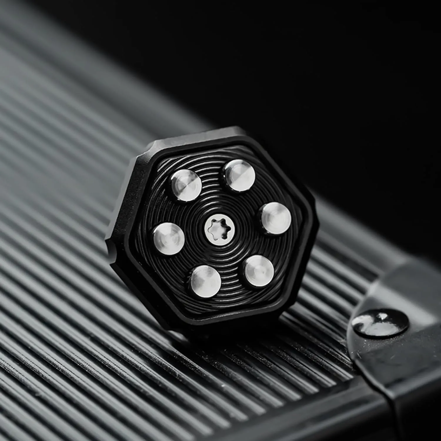 for Adults, Black Accessories Mechanical corselet Bolt Push Egg Fidget Slider - Finger Spinner Toy Haptic Coin Decompression Toy 