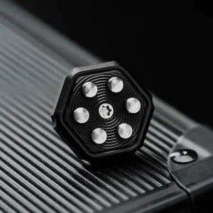 for Adults, Black Accessories Mechanical corselet Bolt Push Egg Fidget Slider - Finger Spinner Toy Haptic Coin Decompression Toy 