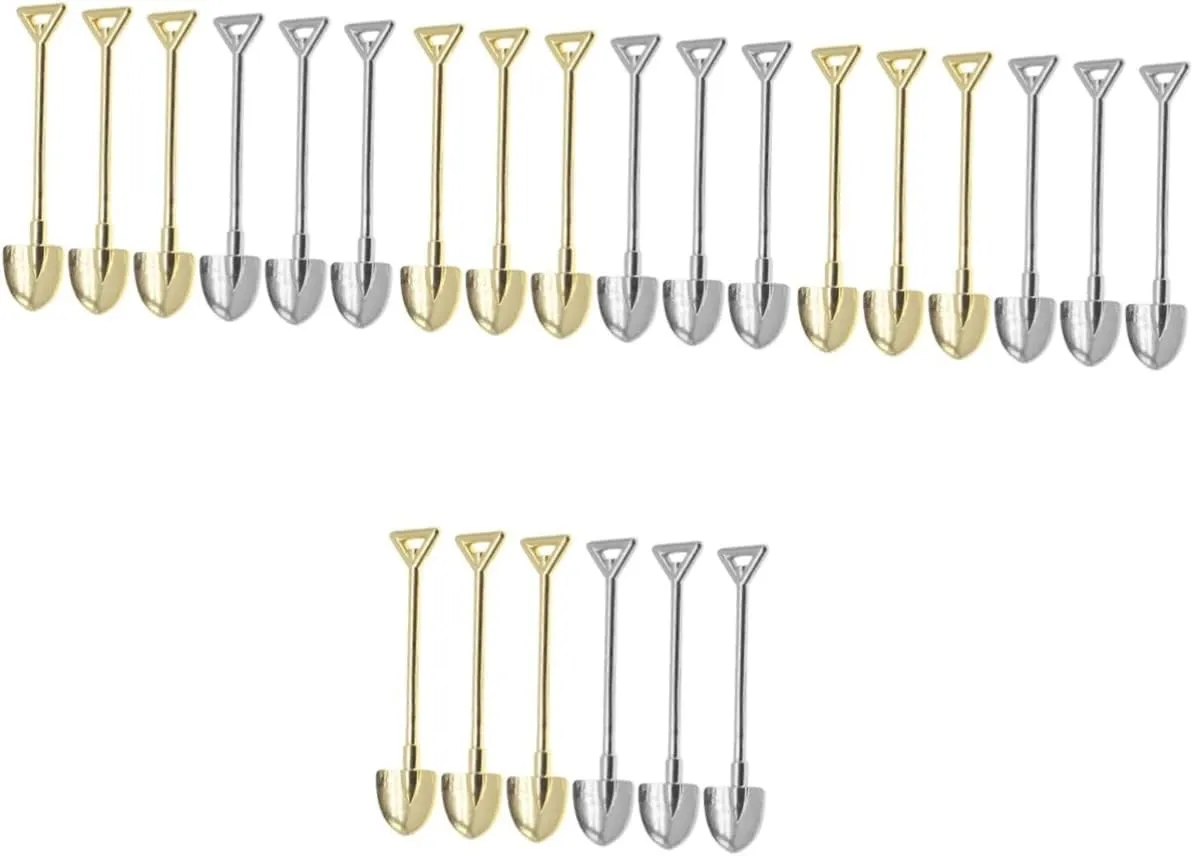 for and afford designate broaden census tributary residue Dollhouse Miniature Tool Adornments VANZACK 24pcs Mini Gardening Tools Decorative Landscape Shovels 