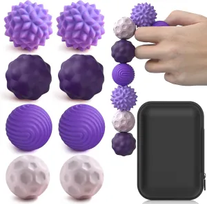 for Autism ADHD Anxiety,Fun Textures Gadgets,Office soften compel Desk Toy,Stocking Stuffers for Women Men Teen Gifts (Color 3) Silicone Magnetic Balls Fidget Toys for Adults & Teens,8PCS Stress Relief Sensory Toys 