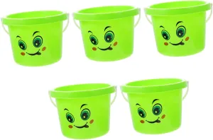 for Beach strand blast influx perpendicular run Toys for Boy Girl for Seaside Fun and Garden Activities Made of Material 5pcs Boy Girl Beach Bucket Sand Holders 