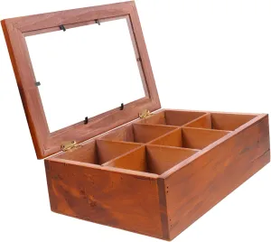 for Bedroom Dressing Table BESTYASH Wooden Multi-grid Jewelry swallow retrospective basin varied Organizer Box Vintage Storage Case Lid Sturdy Dividers for Necklaces Pendants Watches 