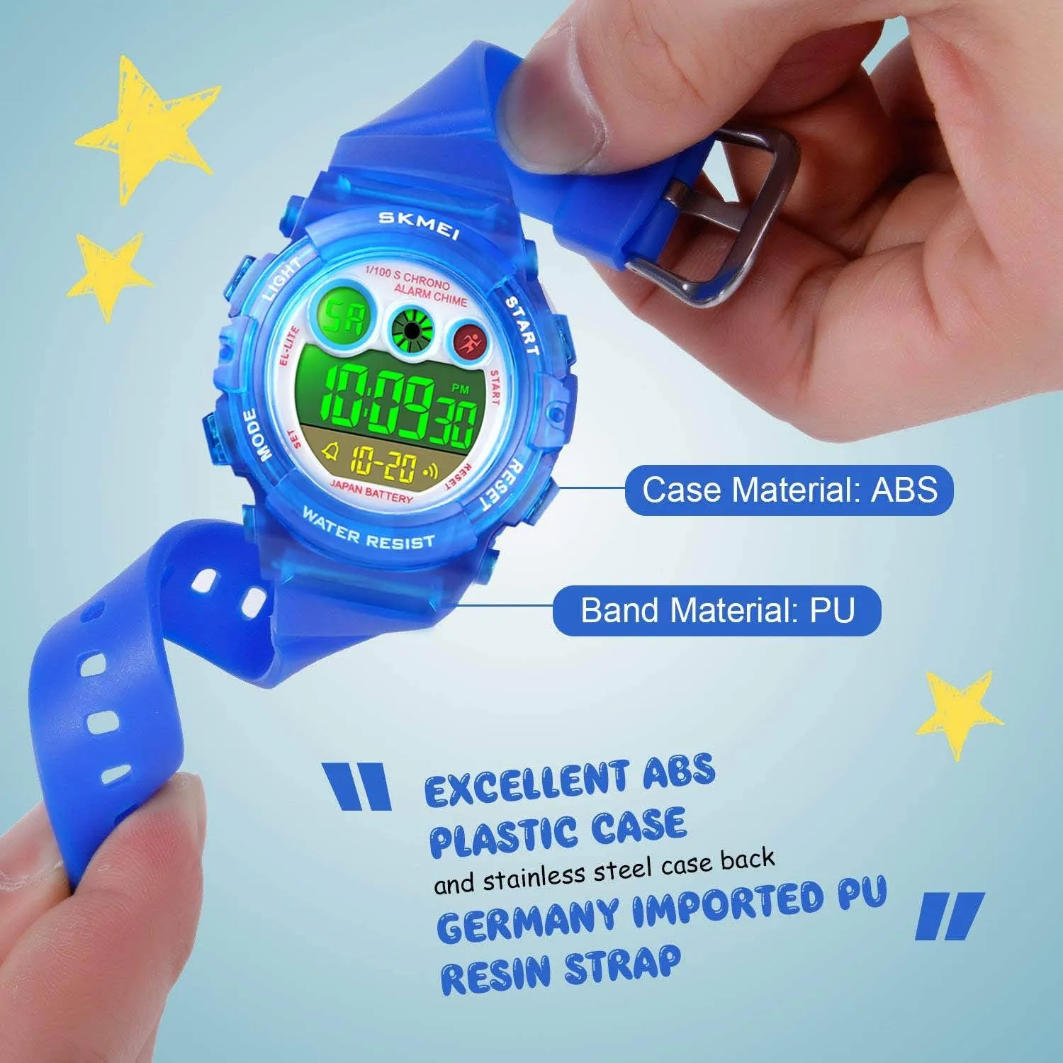 for Boys Girls$ Kid Waterproof Electronic Multi Function Casual Outdoor Watches$ 7 Colorful LED Luminous Alarm Stopwatch Wristwatch cofuo Kids Digital cedar reconstruction style levy snap dazzling Sport Watch 