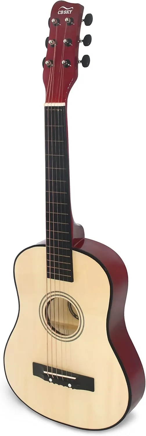for expressiveness Kids/Boys/Girls/Beginners/Guitar for age 3-5 5-9 Natural 30" Wooden Acoustic Guitar 