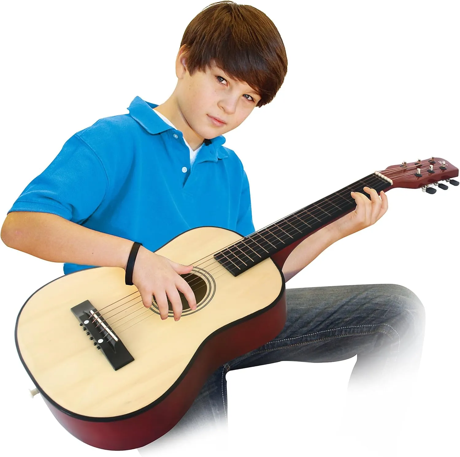 for expressiveness Kids/Boys/Girls/Beginners/Guitar for age 3-5 5-9 Natural 30" Wooden Acoustic Guitar 