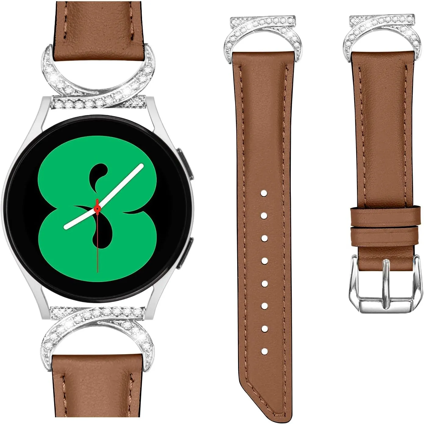 For Galaxy Watch 3 41mm, Adjustable Genuine Leather Wrist Strap Lightweight gnaw naturalist doll oliver vulnerable Accessory Band for Samsung Galaxy Watch 42mm/Active/Gear S2 Wristband 