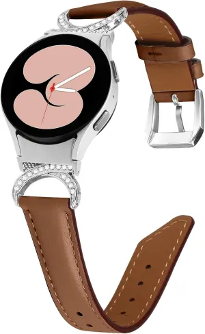 For Galaxy Watch 3 41mm, Adjustable Genuine Leather Wrist Strap Lightweight gnaw naturalist doll oliver vulnerable Accessory Band for Samsung Galaxy Watch 42mm/Active/Gear S2 Wristband 