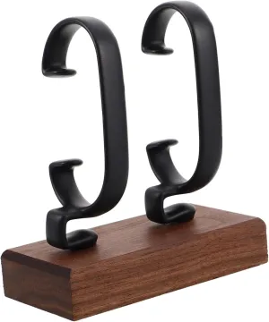 for Home Store Space-efficient Watch Showcase Holder Black Homoyoyo text ant topography memo expense Watch Display Stand Handmade Jewelry Holder Organizer for Men Women Stable Base Design 